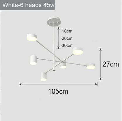 Modern Nordic LED Chandeliers for Home and Restaurant
