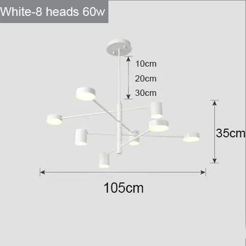 Modern Nordic LED Chandeliers for Home and Restaurant